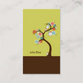 retro boom visitekaartje (Achterkant)