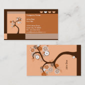 retro boom visitekaartje (Voorkant / Achterkant)