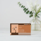 retro boom visitekaartje (Staand voorkant)