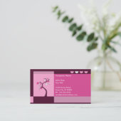 retro boom visitekaartje (Staand voorkant)