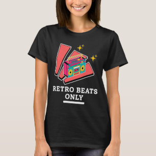 Retro Boombox 80s 90s Vintage Muziek Beats T-shirt