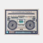 Retro Boombox Beige Deurmat (Voorkant)