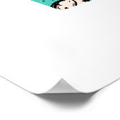 Retro Boombox Blast Poster (Hoek)