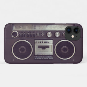Retro Boombox Cassette Player Funny iPhone 11 Hoesje