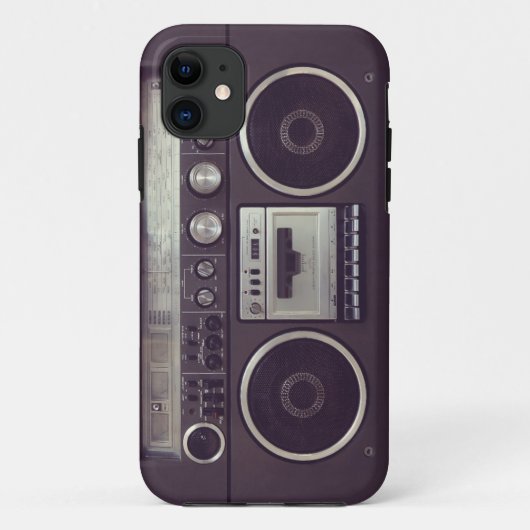Retro Boombox Cassette Player Funny iPhone5 hoesje (Achterkant)
