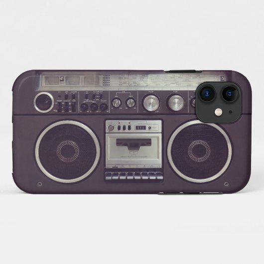 Retro Boombox Cassette Player Funny iPhone5 hoesje (Achterkant (horizontaal))