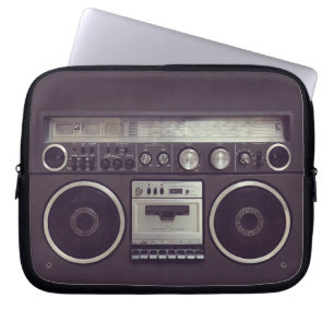 Retro Boombox Cassette Player Funny-laptophoes Laptop Sleeve