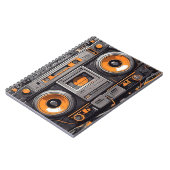 Retro Boombox Sketchbook Vibes Notitieboek (Linkerzijde)