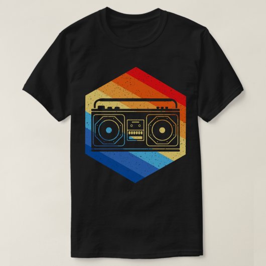 Retro BoomBox T-shirt (Design voorkant)