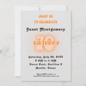 Retro Boomer Flower Power Foto Verjaardag Kaart (Achterkant)