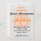 Retro Boomer Flower Power Foto Verjaardag Kaart (Achterkant)