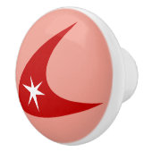 Retro Boomerang Keramische Knop (Rechts)