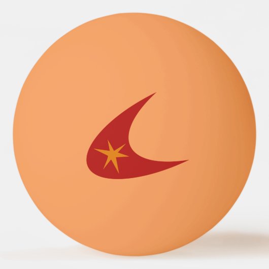 Retro Boomerang Pingpongbal (Voorkant)