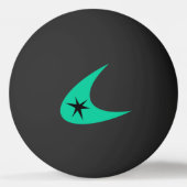 Retro Boomerang Pingpongbal (Achterkant)