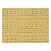 Retro  Boomerang Sputnik Yellow Black Tafelkleed (Voorkant (Horizontaal))