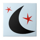 Retro Boomerang Tegeltje (Voorkant)