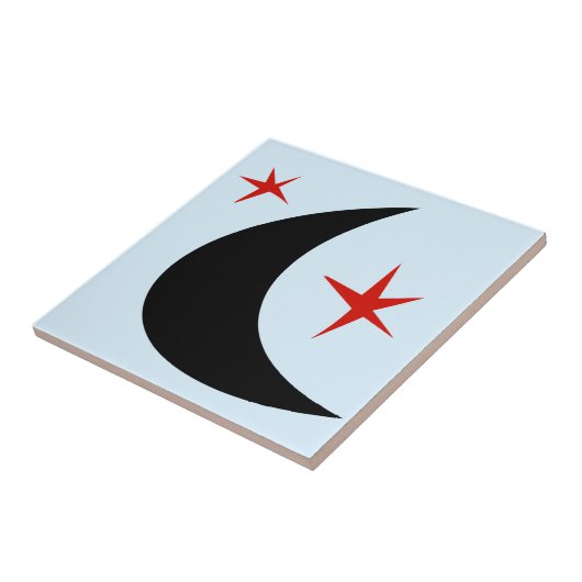 Retro Boomerang Tegeltje (Zijkant)