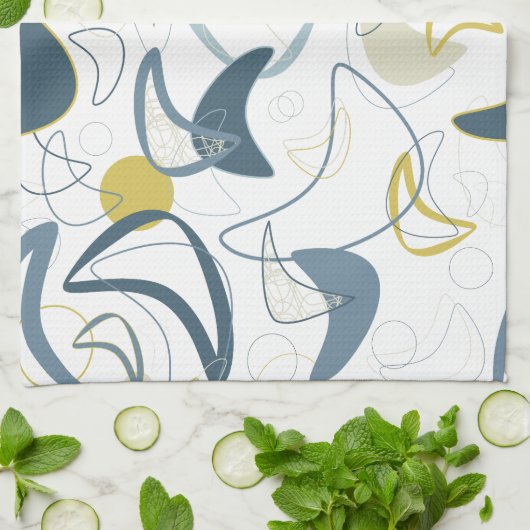 Retro Boomerang! Theedoek (Gevouwen)