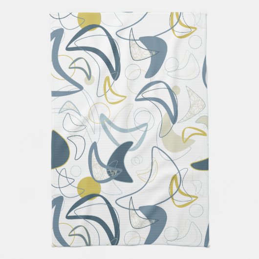 Retro Boomerang! Theedoek (Verticaal)