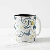 Retro Boomerang! Tweekleurige Koffiemok (Voorkant rechts)