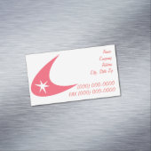 Retro Boomerang Visitekaartje Magneet (Voorbeeld)