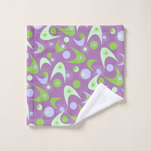 Retro Boomerangs Bad Handdoek (Wasdoekje)