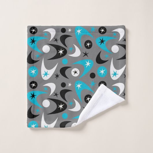 Retro Boomerangs Bad Handdoek (Wasdoekje)