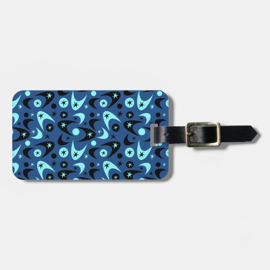 Retro Boomerangs Bagagelabel (Voorkant horizontaal)