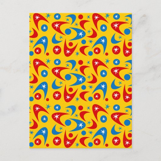 Retro Boomerangs Briefkaart (Voorkant)