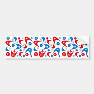 Retro Boomerangs Bumpersticker