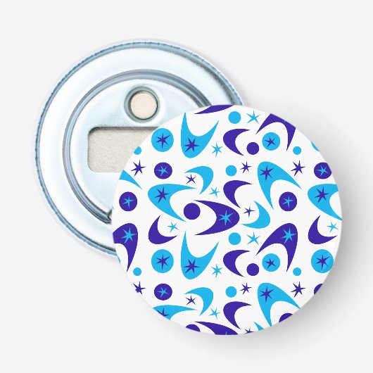 Retro Boomerangs Button Flesopener (Voorkant)