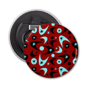 Retro Boomerangs Button Flesopener