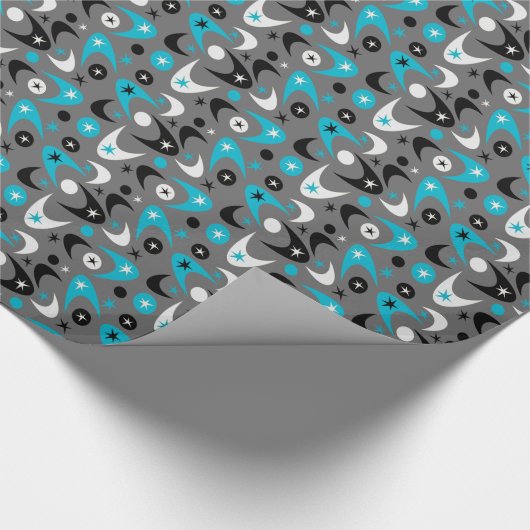 Retro Boomerangs Cadeaupapier (Hoek)