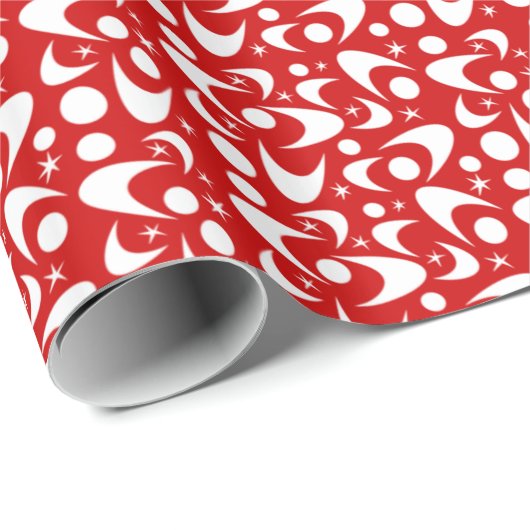 Retro Boomerangs Cadeaupapier (Rol Hoek)