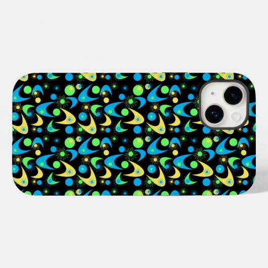 Retro Boomerangs Case-Mate iPhone Case (Achterkant (horizontaal))