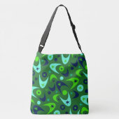 Retro Boomerangs Crossbody Tas (Achterkant)