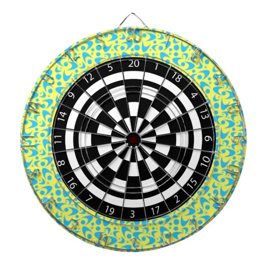 Retro Boomerangs Dartbord (Voorkant)