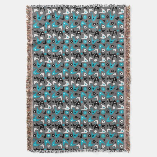 Retro Boomerangs Deken (Voorkant Verticaal)