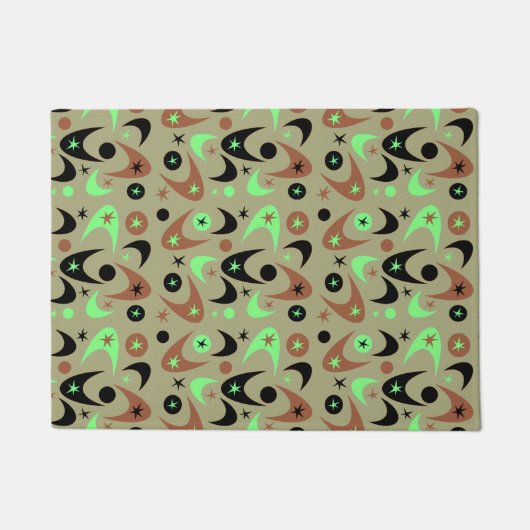 Retro Boomerangs Deurmat (Voorkant)