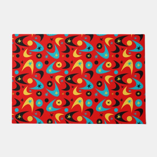 Retro Boomerangs Deurmat (Voorkant)