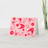 Retro Boomerangs Feestdagen Kaart (Voorkant)