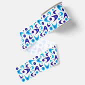 Retro Boomerangs Grosgrain Lint (Achterkant)