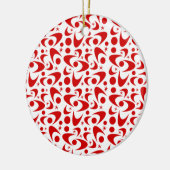 Retro Boomerangs Keramisch Ornament (Links)