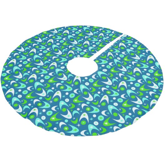 Retro Boomerangs Kerstboom Rok (Gekanteld)