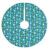 Retro Boomerangs Kerstboom Rok (Voorkant)