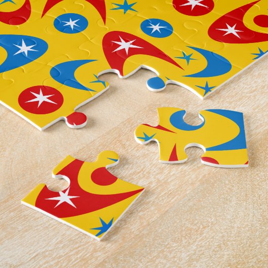 Retro Boomerangs Legpuzzel (Zijkant)