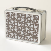 Retro Boomerangs Metaal Lunch Box (Achterkant)