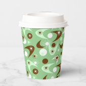 Retro Boomerangs papierbekertjes Papieren Bekers (Achterkant)