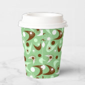 Retro Boomerangs papierbekertjes Papieren Bekers (Rechts)