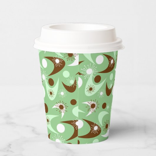 Retro Boomerangs papierbekertjes Papieren Bekers (Rechts)